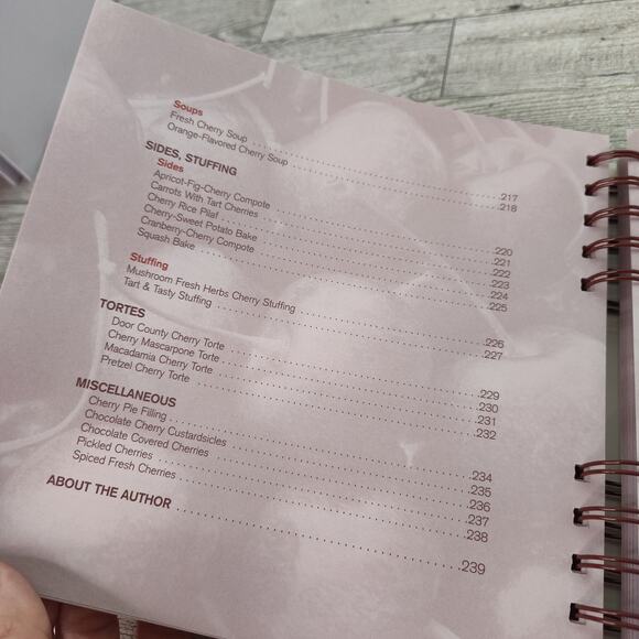 THE JOY OF‎ CHERRIES Cookbook by Theresa Millang Taste-Topping Fruit 2006 Spiral - Picture 8 of 15